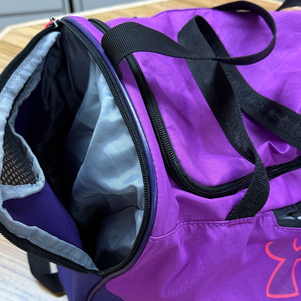 Under Armour Purple and Black Sports Bag - Picture 3 of 8